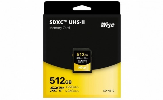 ワイズが世界初の512GBV90UHS-IISDカードを発表