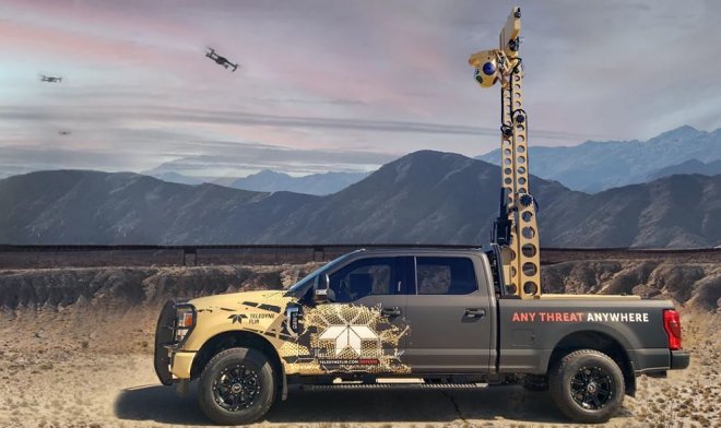 O sistema anti-drone Teledyne LVSS rastreará até 500 alvos simultaneamente