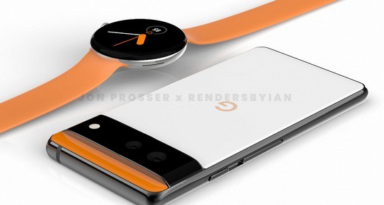Google Pixel 6 e Google Pixel Watch mostrados juntos pela primeira vez
