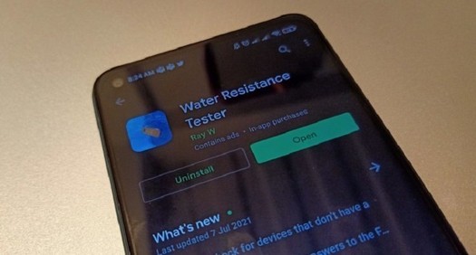 Die Wasserbeständigkeitstester-App testet die Wasserbeständigkeit Ihres Smartphones, ohne Wasser zu verwenden