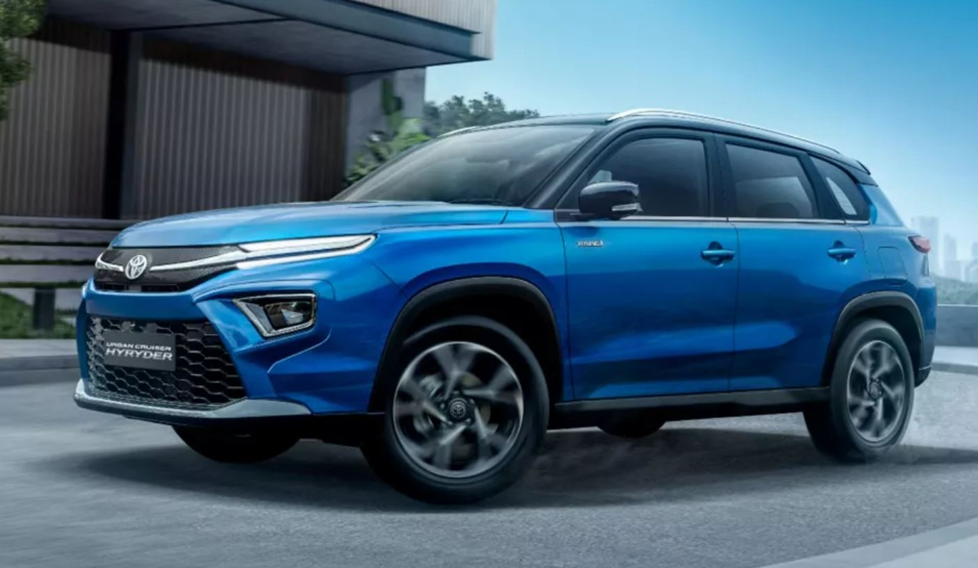 Der neue Crossover Toyota HyRyder zeigte sich auf dem ersten Fotorendering