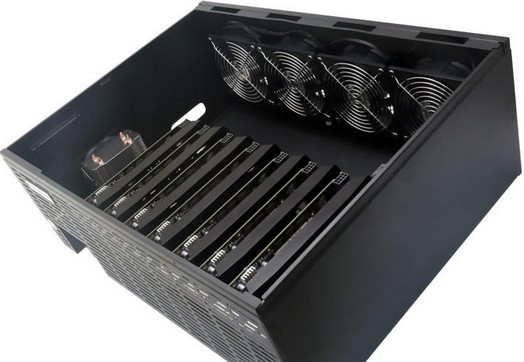 BIOSTAR começou a vender sistemas de mineração baseados em placas gráficas AMD Radeon RX 580