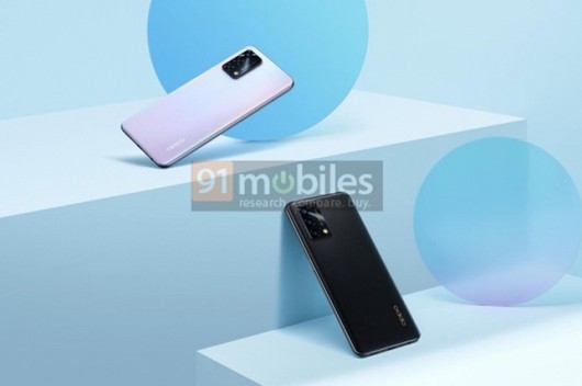 L'immagine promozionale ha rivelato il design di OPPO A95 4G