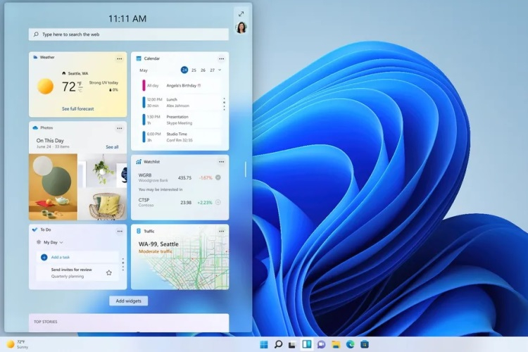 Windows 11 riceverà il supporto per i widget di terze parti
