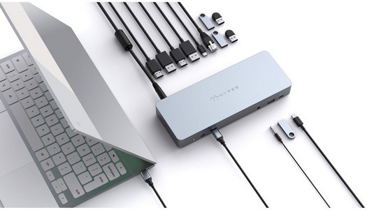 Hyper revela estação de encaixe de 14 portas para laptops Chrome OS