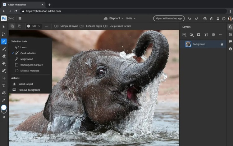 Adobe startet kostenlose Webversion von Photoshop