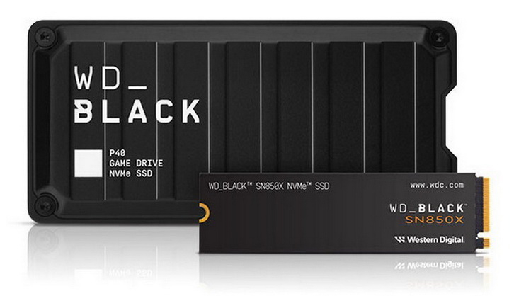 WesternDigitalがゲーミングNVMeSSDを発表：内部WD_BlackSN850Xおよび外部WD_BlackP40ゲームドライブ