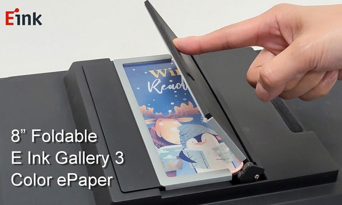 Introduzido o papel eletrônico de 3 cores da E Ink Gallery - mais de 50.000 tons