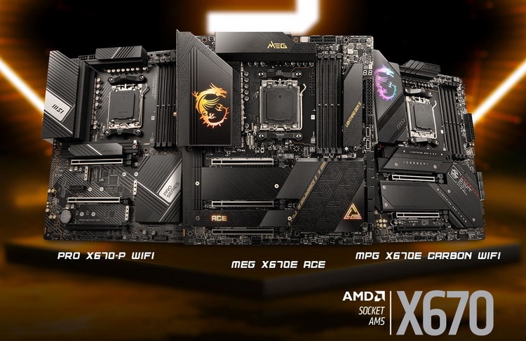 MSIがAMD X670EおよびX670チップセットをベースにしたMEG、MPG、およびPROシリーズボードを発表