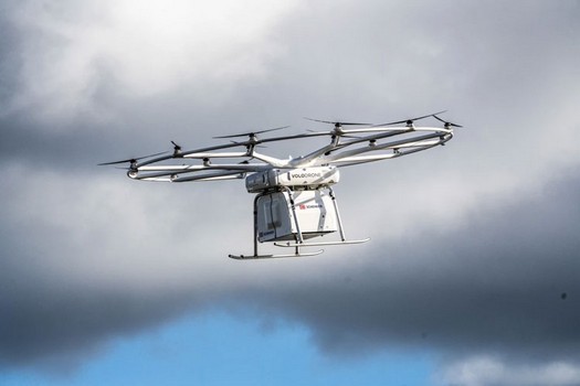 Volocopter tedesco ha mostrato i test di un drone da carico pesante