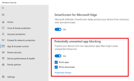 Windows 10 bloccherà automaticamente il software potenzialmente indesiderato da agosto