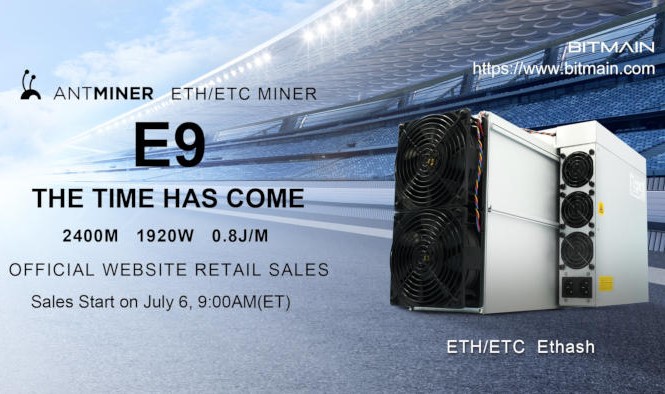 Bitmain rilascia finalmente Antminer E9, un minatore Ethereum equivalente a 25 schede grafiche GeForce RTX 3080