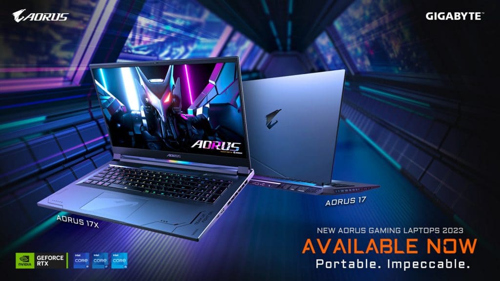 Gigabyte AORUS 15 e 17 laptops para jogos com RTX 4070 chegam às prateleiras das lojas