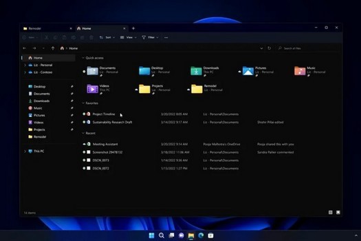L'explorateur de fichiers dans Windows 11 obtiendra des onglets et d'autres améliorations
