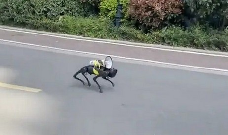 Roboterhunde helfen Einwohnern von Shanghai bei der Einhaltung der Ausgangssperre