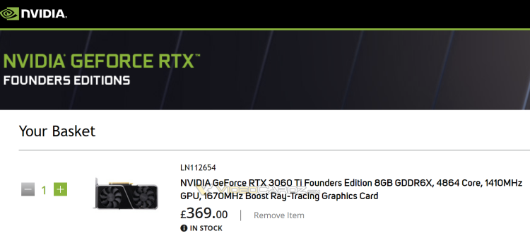 Nel listino del rivenditore britannico è apparsa la GeForce RTX 3060 Ti con memoria GDDR6X