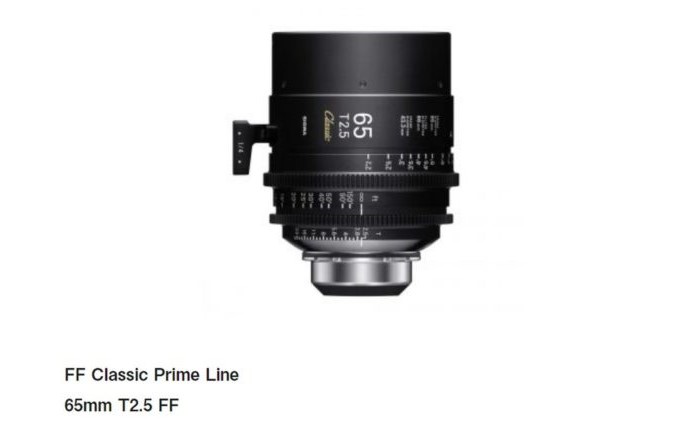Objectif Sigma 65mm T1.5 Cine Prime annoncé