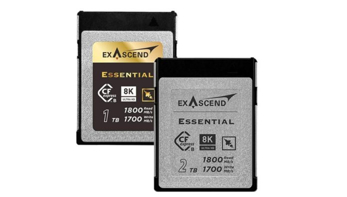 Exascend bringt 2 TB CFexpress Type B Speicherkarte auf den Markt