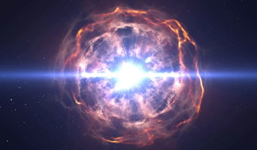 Una strana stella di metallo vola fuori dalla Via Lattea