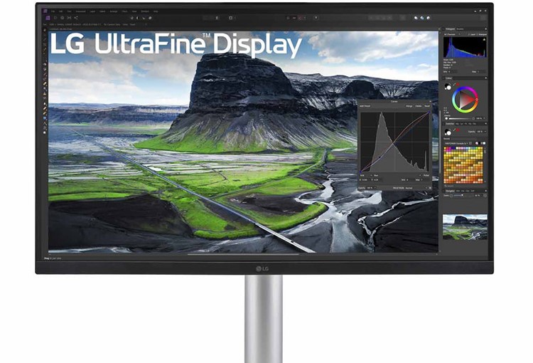 Moniteur créateur LG UltraFine 27UQ850-W équipé d'une station d'accueil