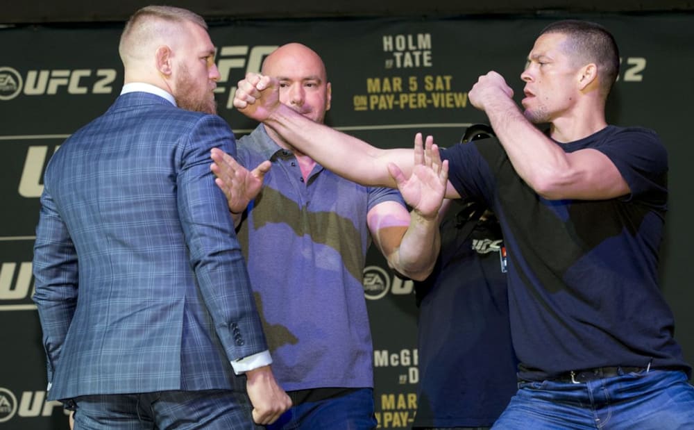 Nate Diaz si ritira dal combattimento di Conor McGregor