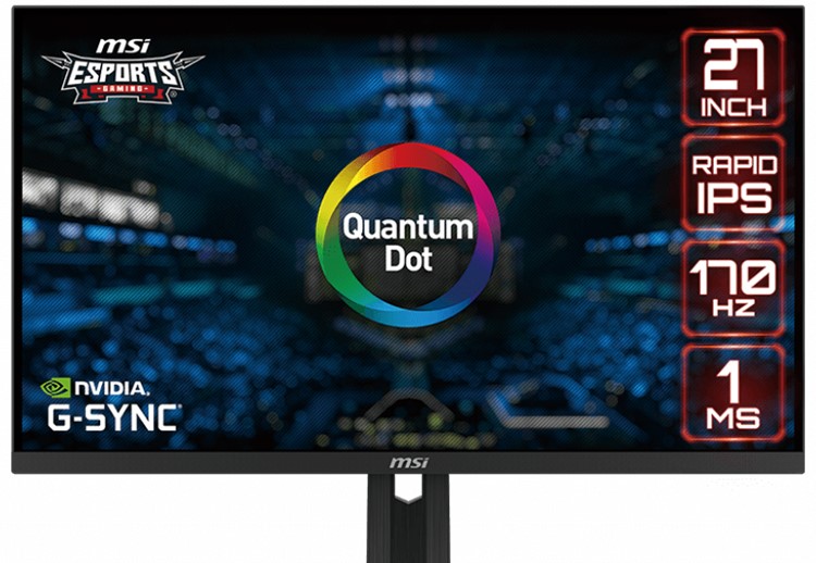Lançamento do monitor de jogos de ponto quântico MSI G274QPF-QD