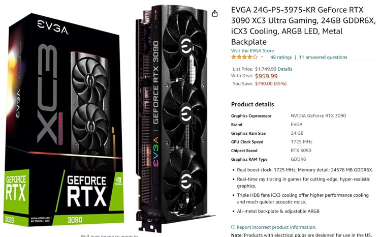 NVIDIA GeForce RTX 30 シリーズ グラフィックス カードの価格が史上最低値に下落