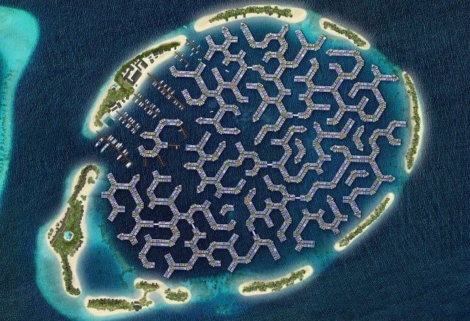 Auf den Malediven beginnt der Bau einer schwimmenden Stadt für 20.000 Menschen