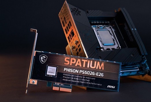 MSI prepara SSD Spatium E26 con interfaccia PCIe 5.0