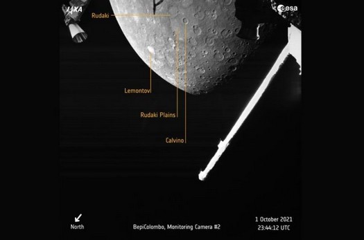 La sonde BepiColombo transmet la première image de la surface de Mercure à la Terre