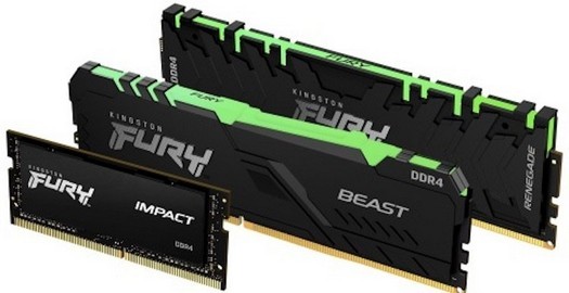 Kingston presenta FURY Renegade, Beast e Impact RAM fino a 5333 MHz