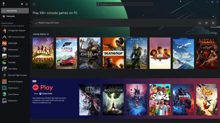 Xbox Cloud Gaming은 Windows OS가 설치된 Arm 장치에서 작동합니다.