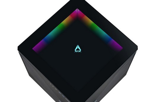 Infinity Mirror 표면이 적용된 특이한 Azza Regis 902 큐브 케이스