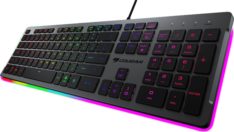 Cougar apresenta o teclado para jogos retroiluminado Vantar S RGB