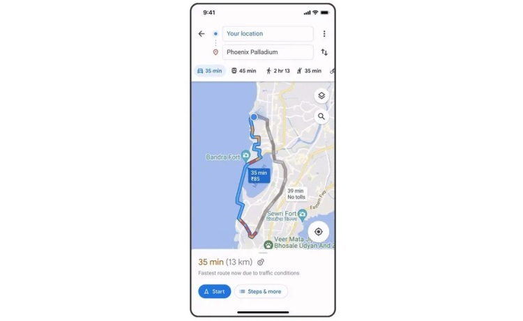 Google Maps hat gelernt, Fahrpreise zu berechnen