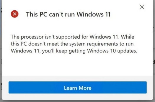 Microsoft PC Health Check indique désormais la raison de l'incompatibilité d'un ordinateur avec Windows 11