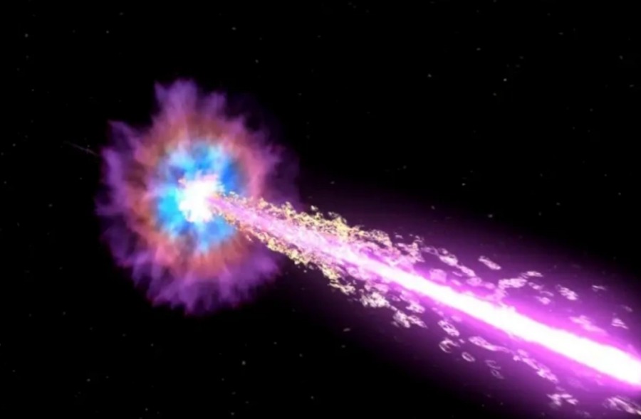 Sursaut gamma extrêmement puissant près de la Terre