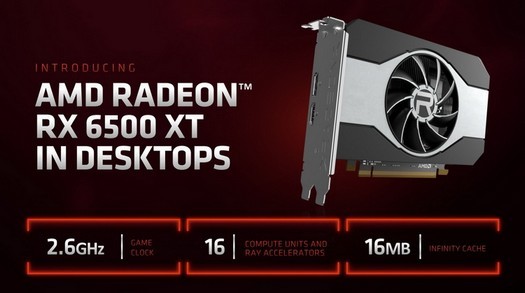A AMD lança a placa de vídeo para jogos Radeon RX 6500 XT - ela será lançada em 19 de janeiro a um preço de $ 199