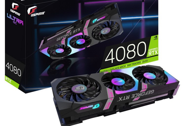 Colorful iGame Ultra OC가 수행한 GeForce RTX 4080의 이미지가 웹에 나타났습니다.