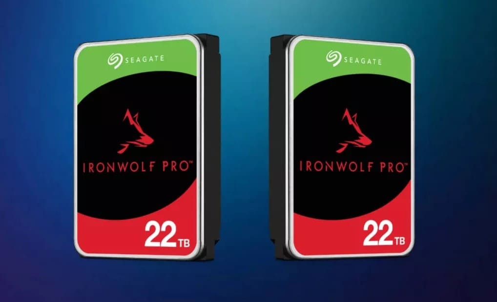 Seagate presenta l'unità disco IronWolf Pro da 22 TB al prezzo di 600 dollari