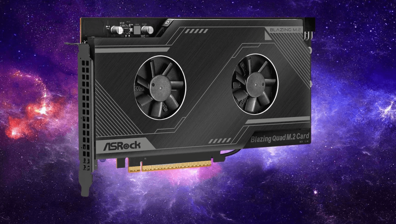 ASRock veröffentlicht Blazing Quad M.2 Card Erweiterungskarte