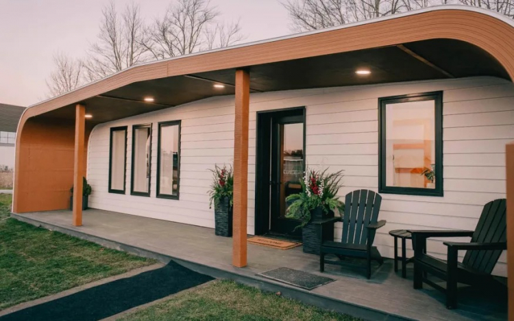 米国の 3D プリンターで印刷された BioHome3D 完全生分解性住宅
