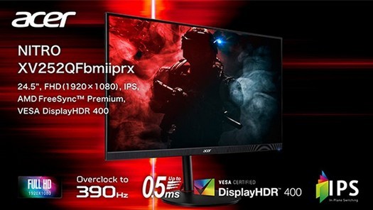 Acer presenta il nuovo monitor da gioco Nitro con tempo di risposta di 0,5 ms