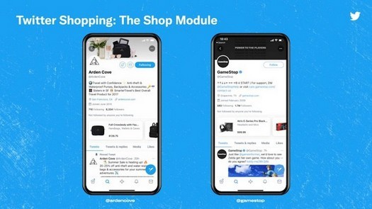 Il marketplace del modulo Shop apparirà presto su Twitter - finora in modalità test e solo negli USA