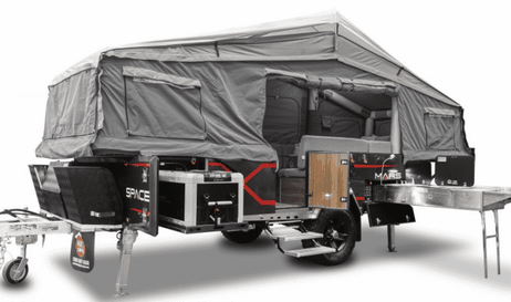 Le camping-car gonflable Mars Space X Air s'installe