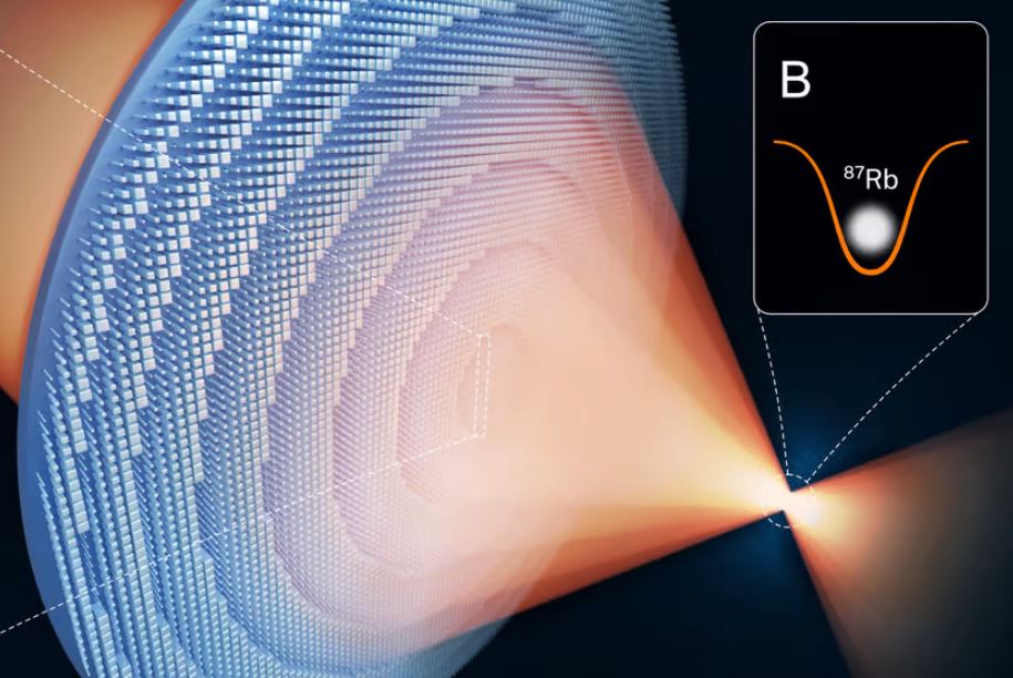 メタ表面レンズにより、個々の原子を捕捉できます