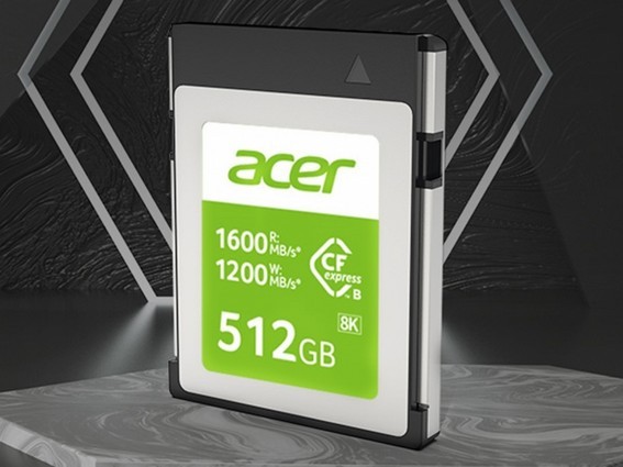 Acer Storage stellt eine neue Reihe von CFexpress B-Speicherkarten mit bis zu 512 GB vor