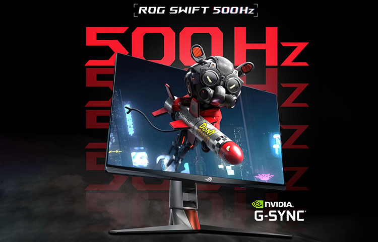 NVIDIA e ASUS lançam monitor ROG Swift 500Hz