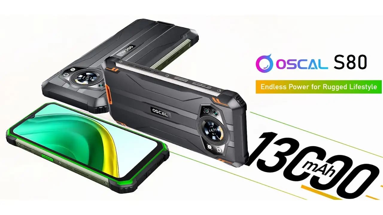 Apresentado o smartphone Blackview OSCAL S80 com bateria de 13000 mAh