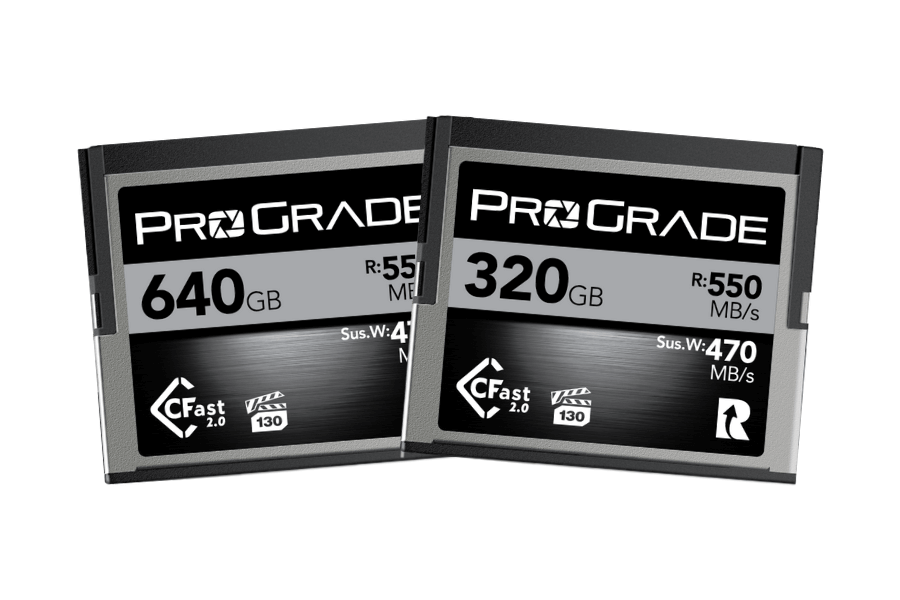 ProGrade anuncia cartões de memória CFast 2.0 de 320 GB e 640 GB com velocidades de gravação recorde